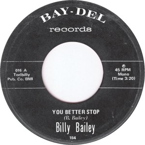 Billy Bailey - You Better Stop [Tramp Records]